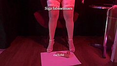 Hotwife Teases With High Heels And Pantyhose Legs