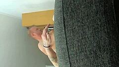 daisy marie is getting anal fucked hard, left side view in this intense sex session