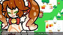 Poppy from LoL gets covered in hot cum for Christmas.