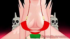 Hentai3animesextv ukazuje moju obľúbenú ama, ako tancuje a trieška divoko v 3D