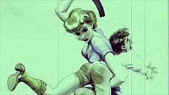 我的秘密生活展开在狂野的复古色情场景中