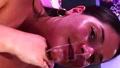 Hot live facial on webcam