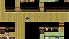 stranger masturbates to natsuki's plump body in hentai game