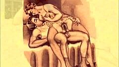 i-i love these vintage erotic drawings, they're so hot