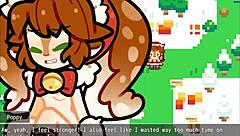 Poppy from LoL gets covered in hot cum for Christmas.