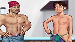 En Summertime Saga esta milf halla la polla ideal para 69 en la oficina