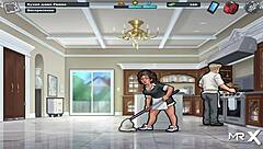 In Summertime Saga, this milf finds a great working tool for 69 at the office