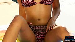 yo, check black teen model noelle monique stripping her bikini off 😍