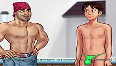 In Summertime Saga, this milf finds a great working tool for 69 at the office