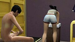 Madrastra Alone with Stepson Ends with Intense Creampie in Tight Hole