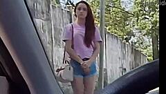 Riskabel offentlig runk medan jag frågar het främling om vägbeskrivning?