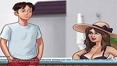 In Summertime Saga, this milf finds a great working tool for 69 at the office