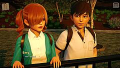 My bully is my lover playing intense game with homemade lover action