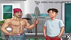 In Summertime Saga, this milf finds a great working tool for 69 at the office