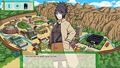 ninja slut ready to serve with big tits handjob