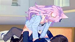 i love watching nyanners in this hentai sex scene