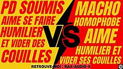 Powerful French macho dominates a young submissive gay guy