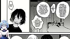 midnight visitor arrives in this anime hentai game