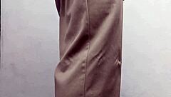 Hot gay teacher in costume spanks and jerks off