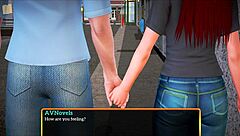 Redhead rides big cock in cowgirl position with big tits bouncing