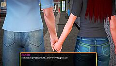 Redhead rides big cock in cowgirl position with big tits bouncing