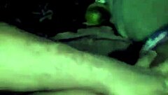 filling up that ebony brunette's pussy with cum