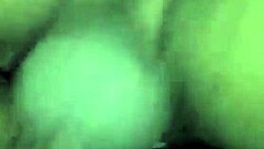 filling up that ebony brunette's pussy with cum