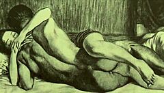 vintage sketches hint at steamy, forbidden desires from the past