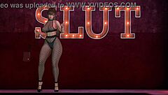 Alexxa Flux Dancing Again with Big Tits in Cartoon Anime Hentai Solo Performance Still Learning