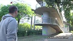 this perky latina dives balls deep for cash in hot casting