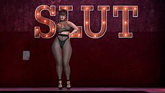 Alexxa Flux Dancing Again with Big Tits in Cartoon Anime Hentai Solo Performance Still Learning