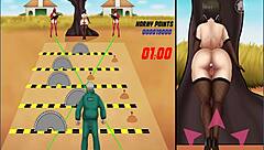 Squit horny, she says while getting anal in hentai