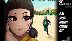 Squit horny, she says while getting anal in hentai