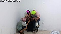 Wife's fantasy fulfilled with friend's sex