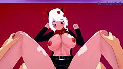 Lucifer, CEO of Hell, and Modeus, Lustful Demon, in Wild POV Hentai Action