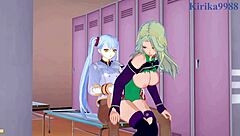 lamia loveless and festenia muse with ruri hoshino in intense futanari sex hentai