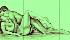 Vintage Erotic Drawings with Retro Anime Style