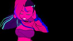 moikaloop performs sexy dance in cartoon anime hentai