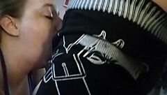 Beautiful amateur mouth takes hard face fucking