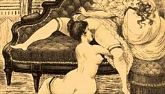 Vintage Erotic Drawings with Retro Anime Style