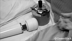 Smoking dollar bills for fetish fun with Brazilian star