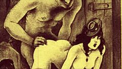 Vintage erotic sketches bring old-school charm with interracial cartoon flair.