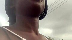 crazy bitch heads to supermarket for a lighter to smoke