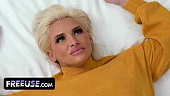 yo, this hot milf’s ready for freeuse gangbang fun