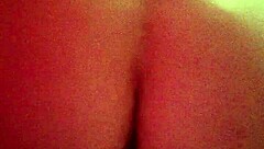 Gay man masturbates with hard cock and ass