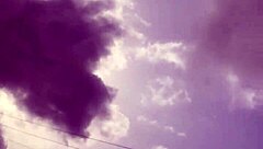 crazy bitch heads to supermarket for a lighter to smoke