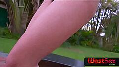 Milena Santos, milf brasileña porno, provoca con anal y follada de culo en rol de mamita