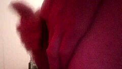 Gay man masturbates with hard cock and ass