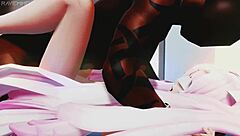 Miku Craves a Massive BBC in Her Tight Animated Body