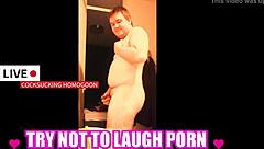 Try Not To Laugh At This Silly Cocksucking Homogoon!